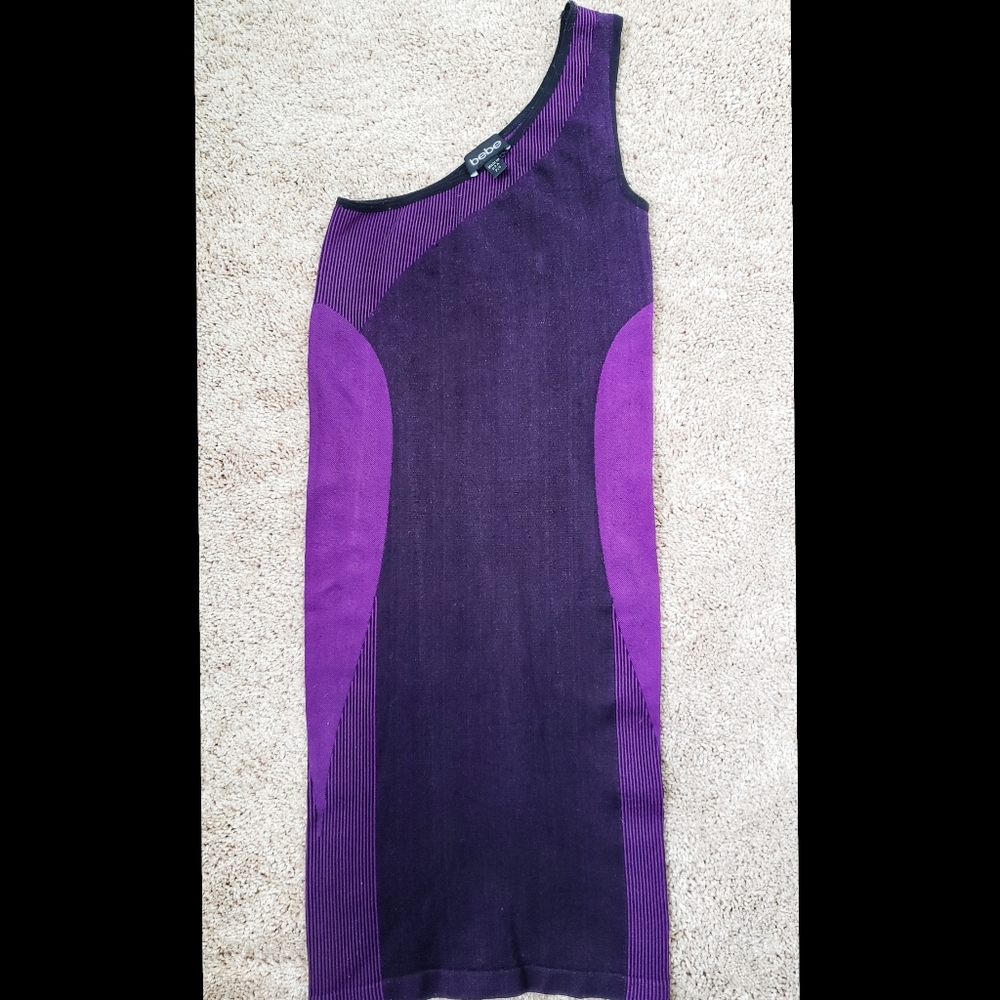 Purple Ombre BeBe Bodycon Dress